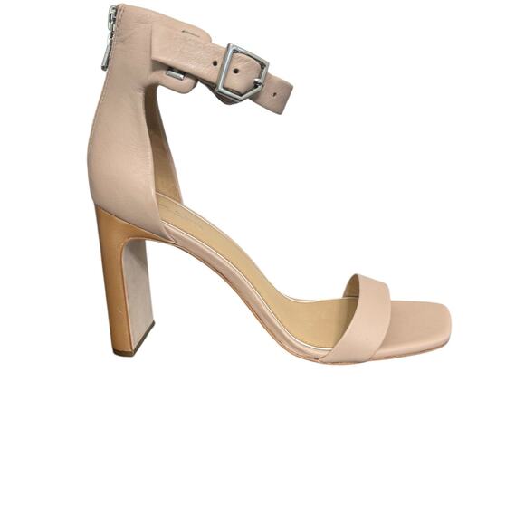 NIB! Rag & Bone Ellis Sandal Leather Block Heel in Nude - EU 38 / Size 8 - Picture 11 of 15
